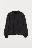 Blusa con detalles fruncidos - H&M CL | Moda y calidad al mejor precio