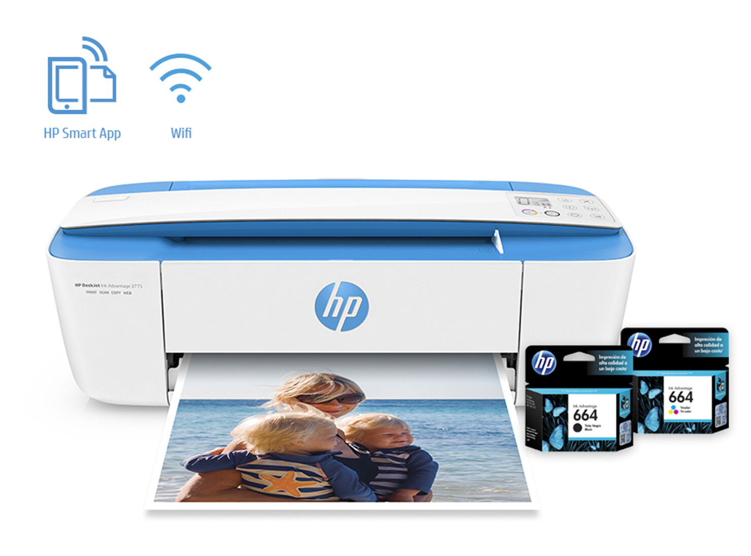 HP Impresora Multifuncional HP DeskJet Ink Advantage WiFi
