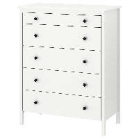 KOPPANG cómoda de 5 cajones, blanco, 90x114 cm - IKEA
