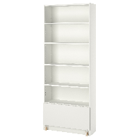 Imagen de BILLY estante con cajón, blanco, 80x30x202 cm - IKEA Chile
