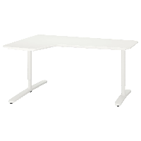 BEKANT Escritorio, chapa roble tinte blanco, blanco, 160x80 cm - IKEA