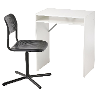 Imagen de TORALD / SMÄLLEN Juego de escritorio, blanco/negro - IKEA Chile