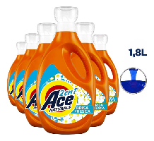 Imagen de Pack 6 Botellas Detergente Ace Liquido Concentrado 1,8 Lt | Cuotas sin interés