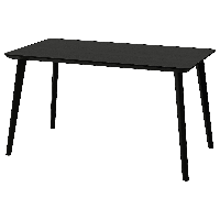 Imagen de LISABO Mesa, negro, 140x78 cm - IKEA Chile